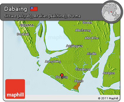 Physical 3D Map of Dabaing