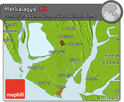 Physical 3D Map of Metkalagya