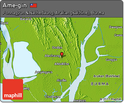 Physical 3D Map of Ame-gin