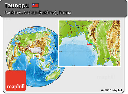 Physical Location Map of Taungpu
