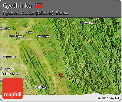 Satellite 3D Map of Gyethinka