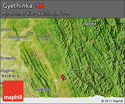 Satellite 3D Map of Gyethinka