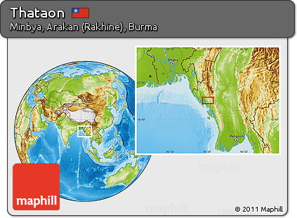Physical Location Map of Thataon