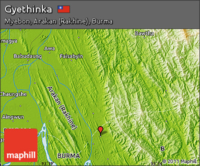Physical Map of Gyethinka