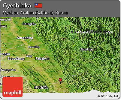 Satellite Panoramic Map of Gyethinka