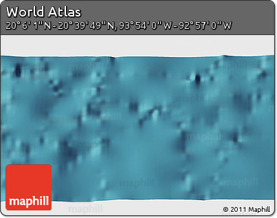 Satellite 3D Map of the Area around 20° 22' 55" N, 93° 25' 30" W