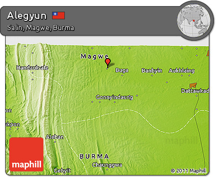 Physical 3D Map of Alegyun