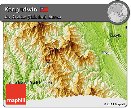 Physical 3D Map of Kangudwin