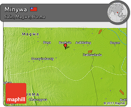 Physical 3D Map of Minywa