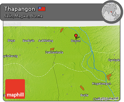 Physical 3D Map of Thapangon