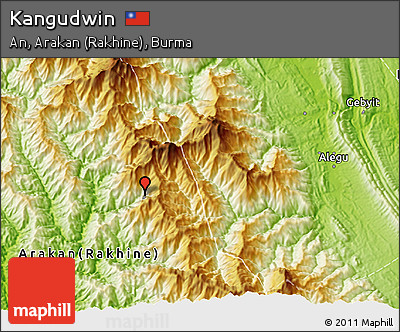 Physical 3D Map of Kangudwin
