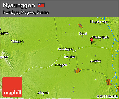 Physical 3D Map of Nyaunggon