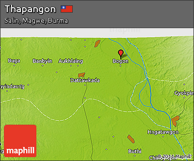 Physical 3D Map of Thapangon