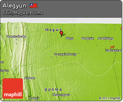 Physical 3D Map of Alegyun