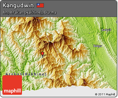 Physical 3D Map of Kangudwin