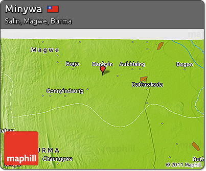 Physical 3D Map of Minywa