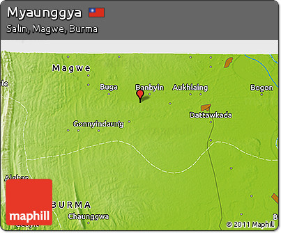Physical 3D Map of Myaunggya