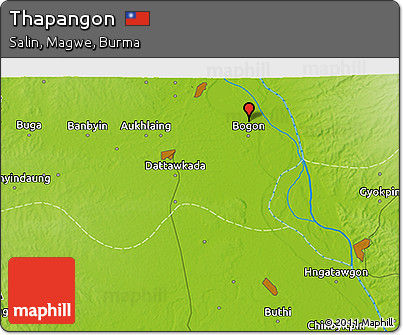 Physical 3D Map of Thapangon