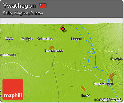 Physical 3D Map of Ywathagon