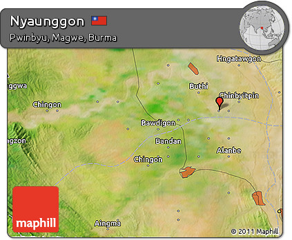Satellite 3D Map of Nyaunggon