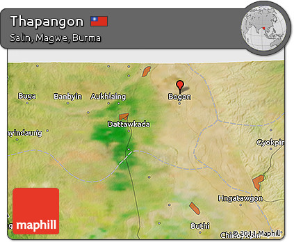 Satellite 3D Map of Thapangon