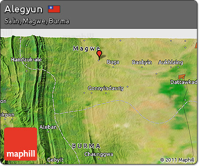 Satellite 3D Map of Alegyun