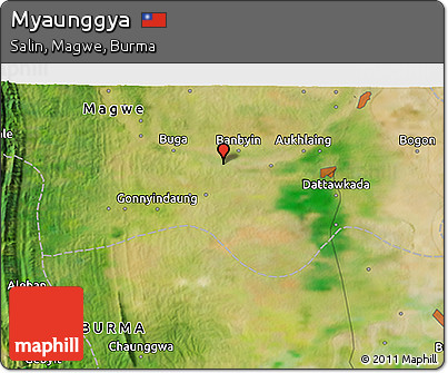 Satellite 3D Map of Myaunggya