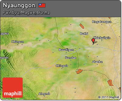 Satellite 3D Map of Nyaunggon
