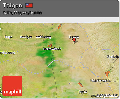 Satellite 3D Map of Thigon
