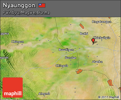 Satellite 3D Map of Nyaunggon