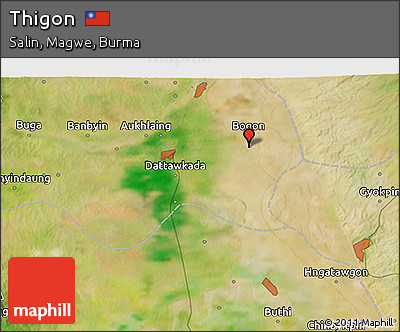Satellite 3D Map of Thigon