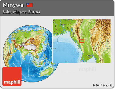 Physical Location Map of Minywa