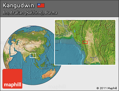 Satellite Location Map of Kangudwin