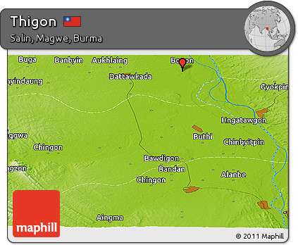 Physical Panoramic Map of Thigon