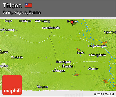 Physical Panoramic Map of Thigon