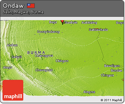Physical Panoramic Map of Ondaw