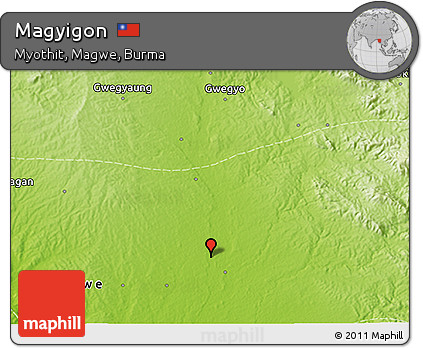 Physical 3D Map of Magyigon