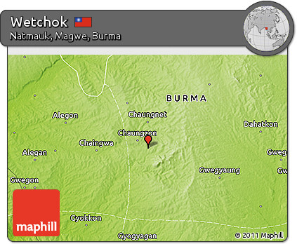Physical 3D Map of Wetchok