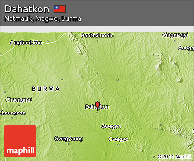 Physical 3D Map of Dahatkon