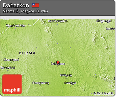 Physical 3D Map of Dahatkon