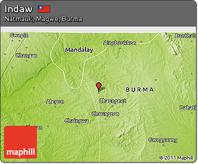 Physical 3D Map of Indaw