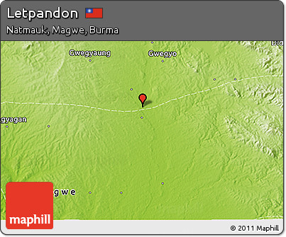 Physical 3D Map of Letpandon
