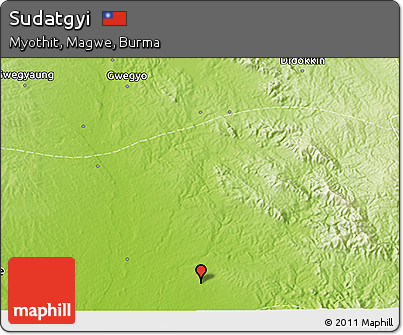 Physical 3D Map of Sudatgyi