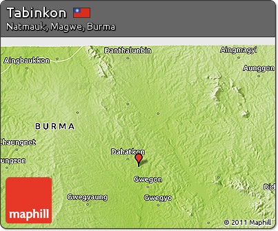 Physical 3D Map of Tabinkon