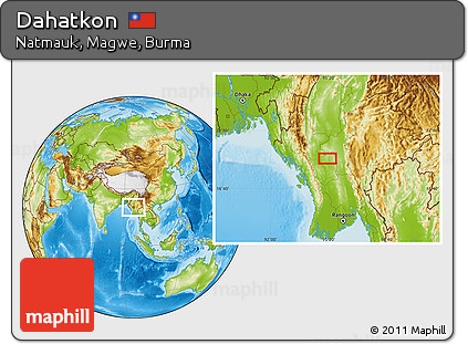 Physical Location Map of Dahatkon