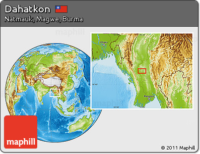 Physical Location Map of Dahatkon