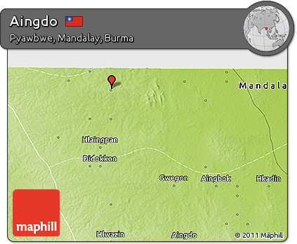 Physical 3D Map of Aingdo