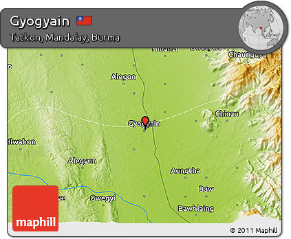 Physical 3D Map of Gyogyain
