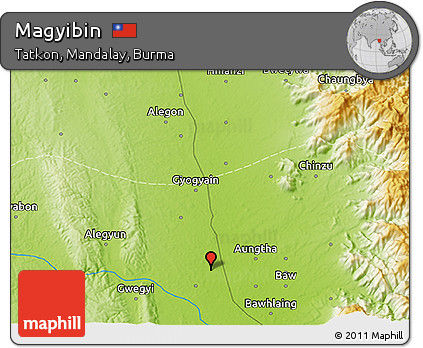 Physical 3D Map of Magyibin