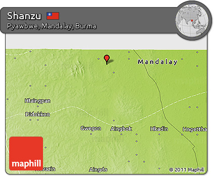 Physical 3D Map of Shanzu